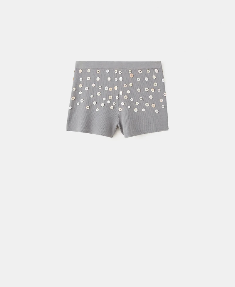 Mango Women's Decorative Buttons Shorts