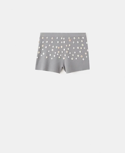 Mango Women's Decorative Buttons Shorts