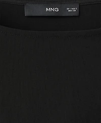 Mango Women's Draped A-Line Short Dress