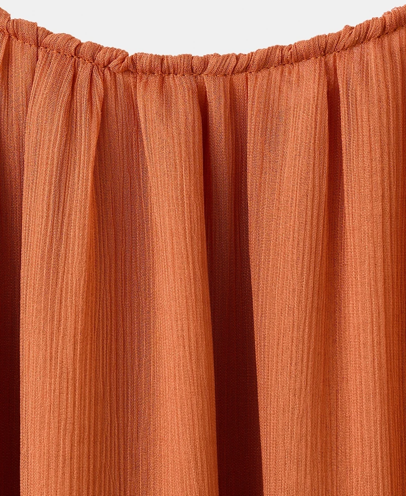 Mango Women's Ruffles Flowy Dress