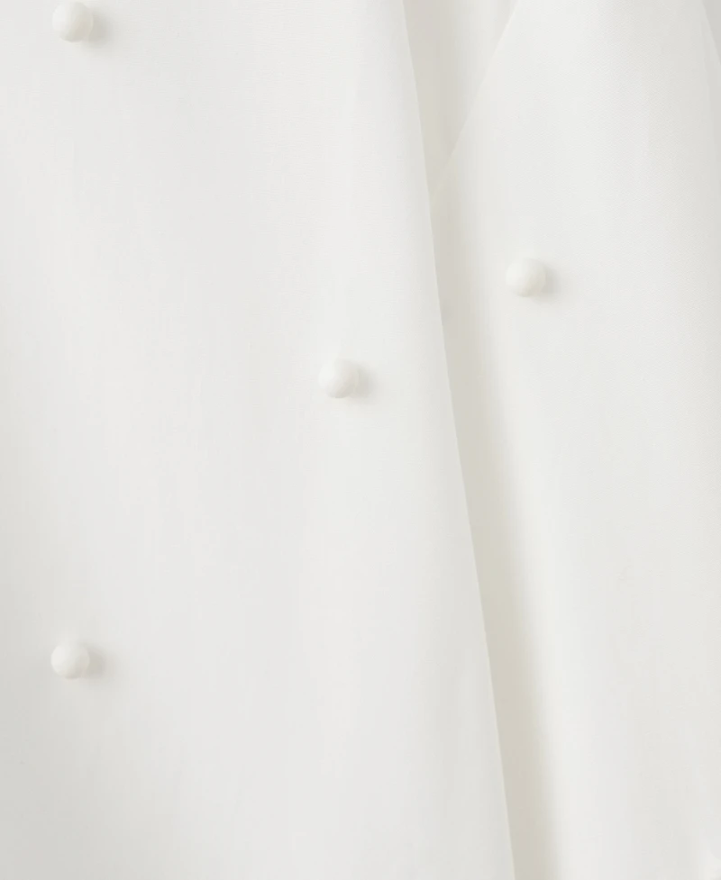 Mango Women's Lyocell Cultivated Pearl Blouse