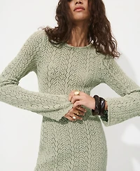 Mango Women's Back Neckline Crochet Dress