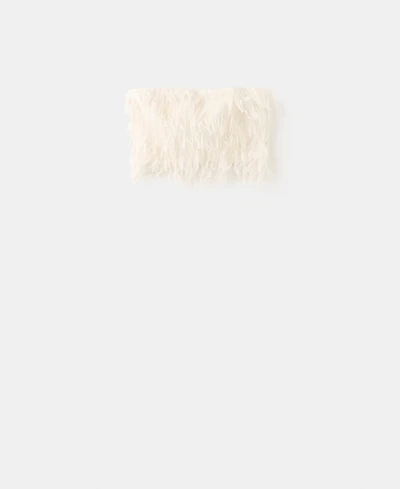 Mango Women's Textured Crop Top