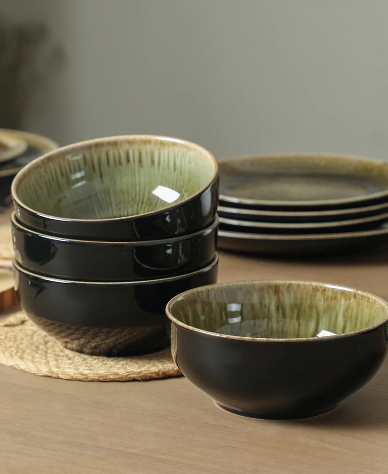 Stone Lain Riley 24-Piece Dinnerware Set, Service For 8
