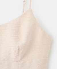 Mango Women's A-Line Crinkle Effect Dress