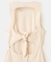 Mango Women's A-Line Linen Dress