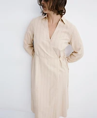 Mango Women's Striped Shirt Dress