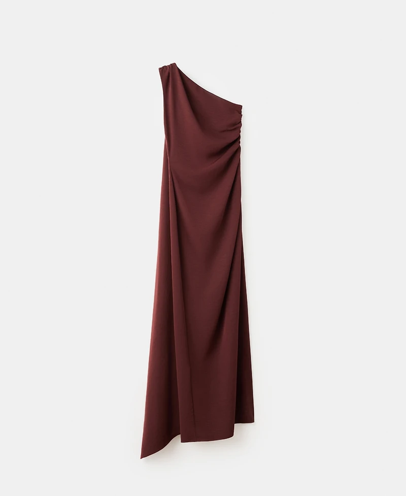Mango Women's Scarf Asymmetrical Dress