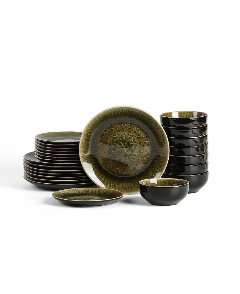 Stone Lain Riley 24-Piece Dinnerware Set, Service For 8