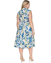 Calvin Klein Plus Printed Sleeveless Dress