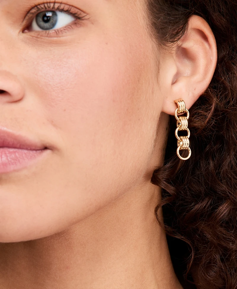 On 34th Linked Linear Drop Earrings, Macy's Exclusive