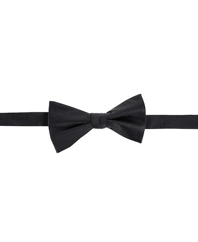 Trafalgar Big and Tall Sutton Solid Color Silk Bow Tie