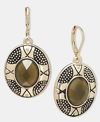 Style & Co Green Jewel Drop Earrings, Macy's Exclusive