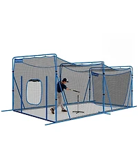 Aoligeijs 20ft Portable Baseball Batting Cage for Practice