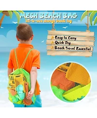 Gnuadz Beach Sand Toys Sandbox Bucket Truck Molds Castle Kit