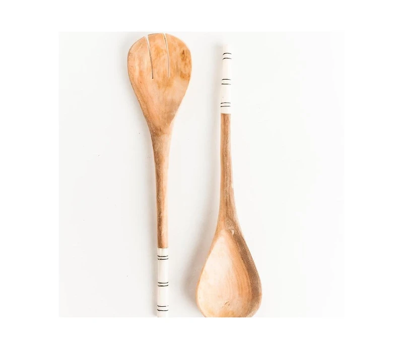 Creative Women, Striped Salad Servers