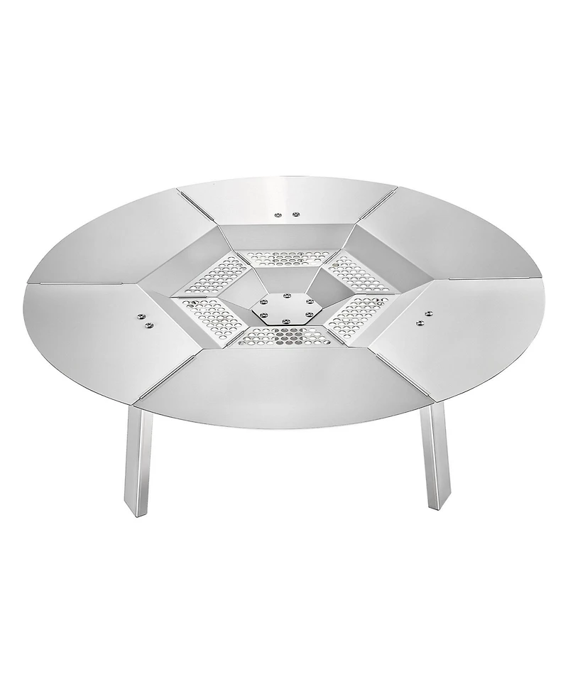 Cozito Fire Pit Heat Deflector, 25 in Round 304 Stainless Steel Heat Diffuser Cover