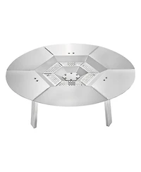 Cozito Fire Pit Heat Deflector, 25 in Round 304 Stainless Steel Heat Diffuser Cover
