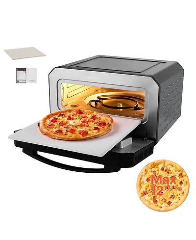 Cozito Electric Pizza Oven, 12 inches Countertop Pizza Cooker with 5 Presets