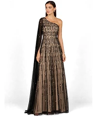 Lara Women's One Shoulder A-Line Gown