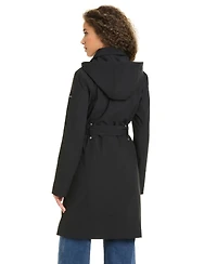Jones New York Women's Belted Softshell Coat