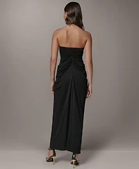 Donna Karan New York Petite Strapless Sweetheart Maxi Dress