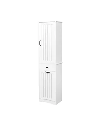 Midola Laundry Cabinet Linen Bathroom Storage Saving with 1 Storage Cabinet and 1 Drawer for Bathroom Kitchen