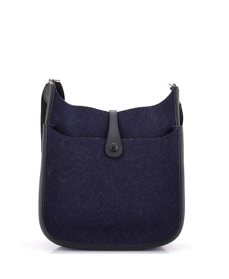 Pre-Owned HERMES Pm Evelyne Bag Gen Iii Felt