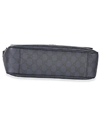 Pre-Owned Gucci Blue Black Tender Gg Supreme Dollar Calfskin Ophidia Messenger Bag