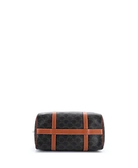 Pre-Owned Celine Large Boston Bag Triomphe Coated Canvas
