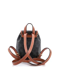 Pre-Owned Celine Mini Folco Backpack Triomphe Coated Canvas