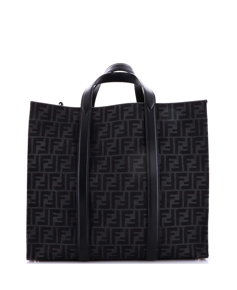 Pre-Owned Fendi Large Shopper Tote Zucca Canvas