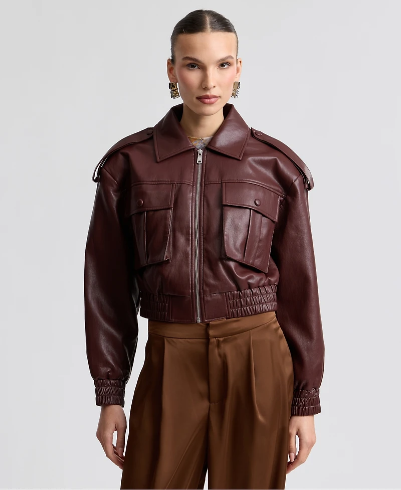 Avec Les Filles Women's Oversized Strong Shoulder Jacket
