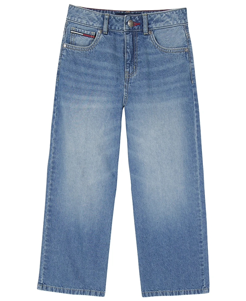Tommy Hilfiger Girls' 7-16 Wide-Leg Jeans
