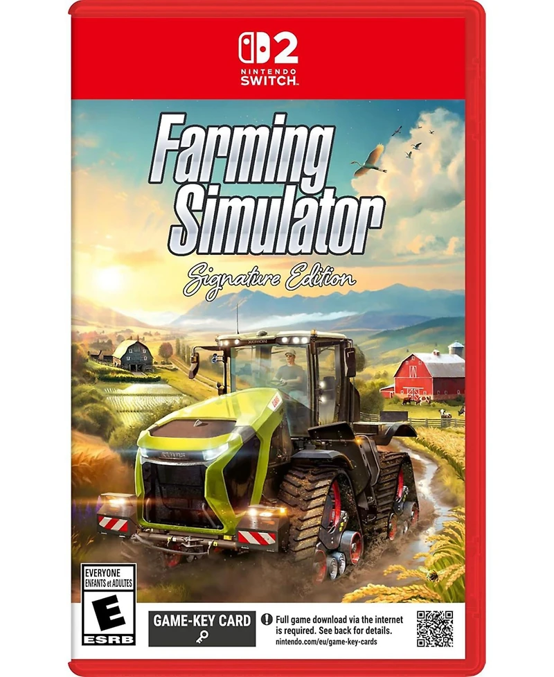Solutions 2 Go Farming Simulator Signature Edition Game Key Card for Nintendo Switch