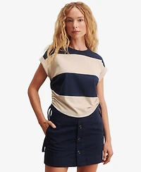 Sanctuary Women's Ruched Crewneck T-Shirt