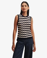 Sanctuary Women's Everyday Chevron Sleeveless Sweater Tank