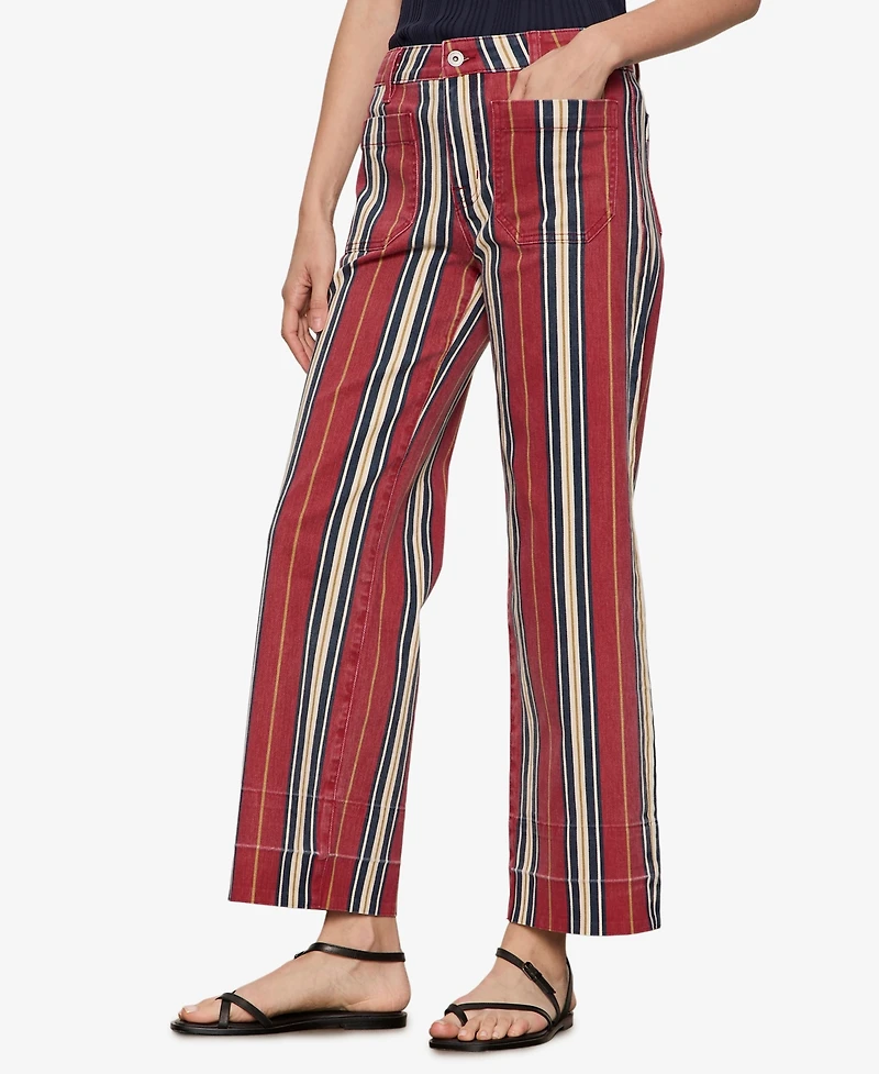 Sanctuary Women's Mid-Rise Wide-Leg Stretch Jeans