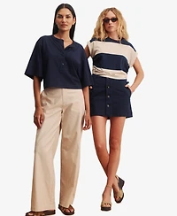 Sanctuary Women's Button-Front Mini Skirt