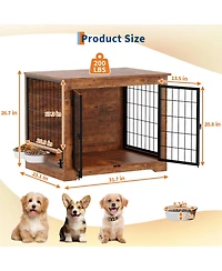 Gaomon Heavy Duty Wooden Dog Crate Furniture