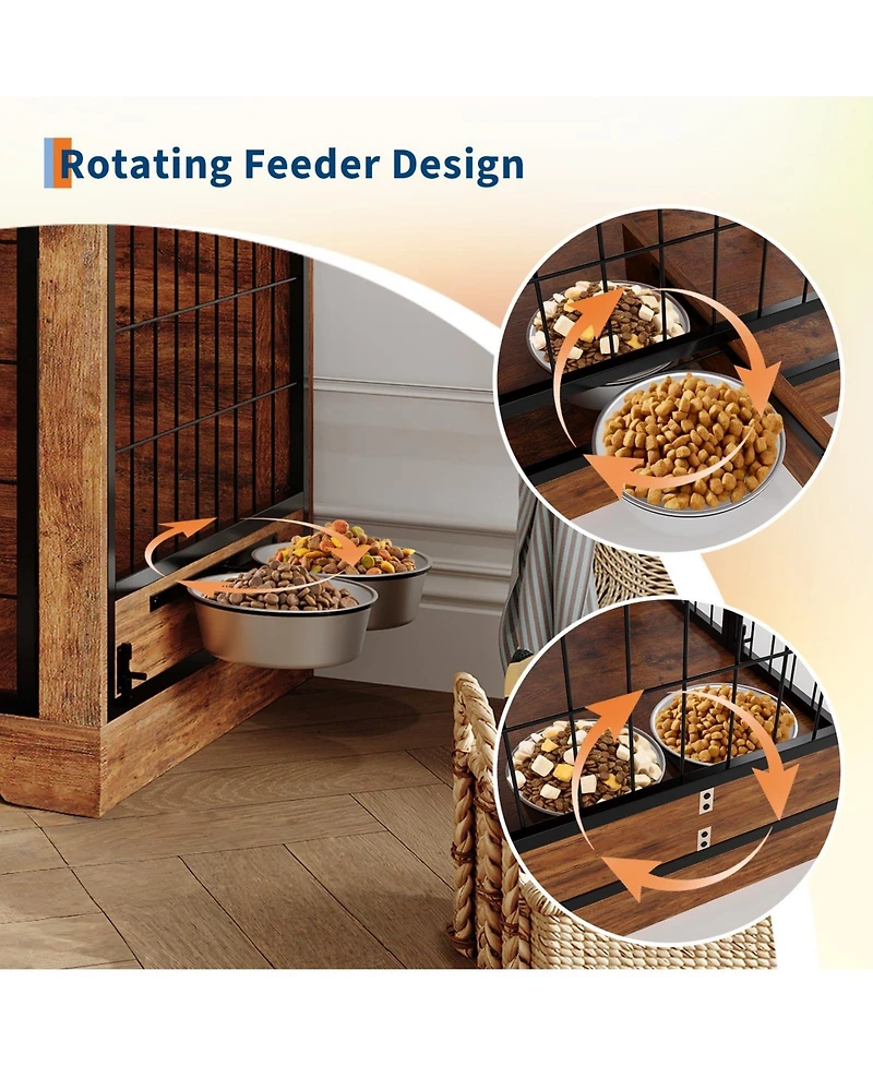 Gaomon Heavy Duty Wooden Dog Crate Furniture