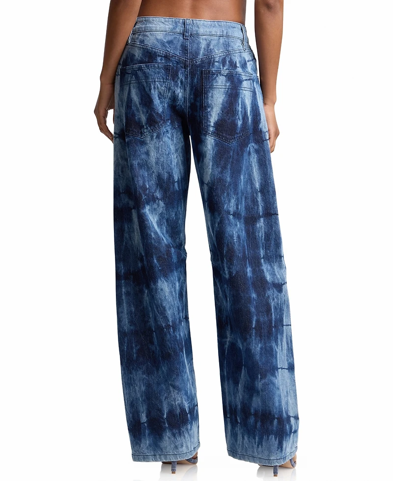 Avec Les Filles Women's Tie Dye Jeans