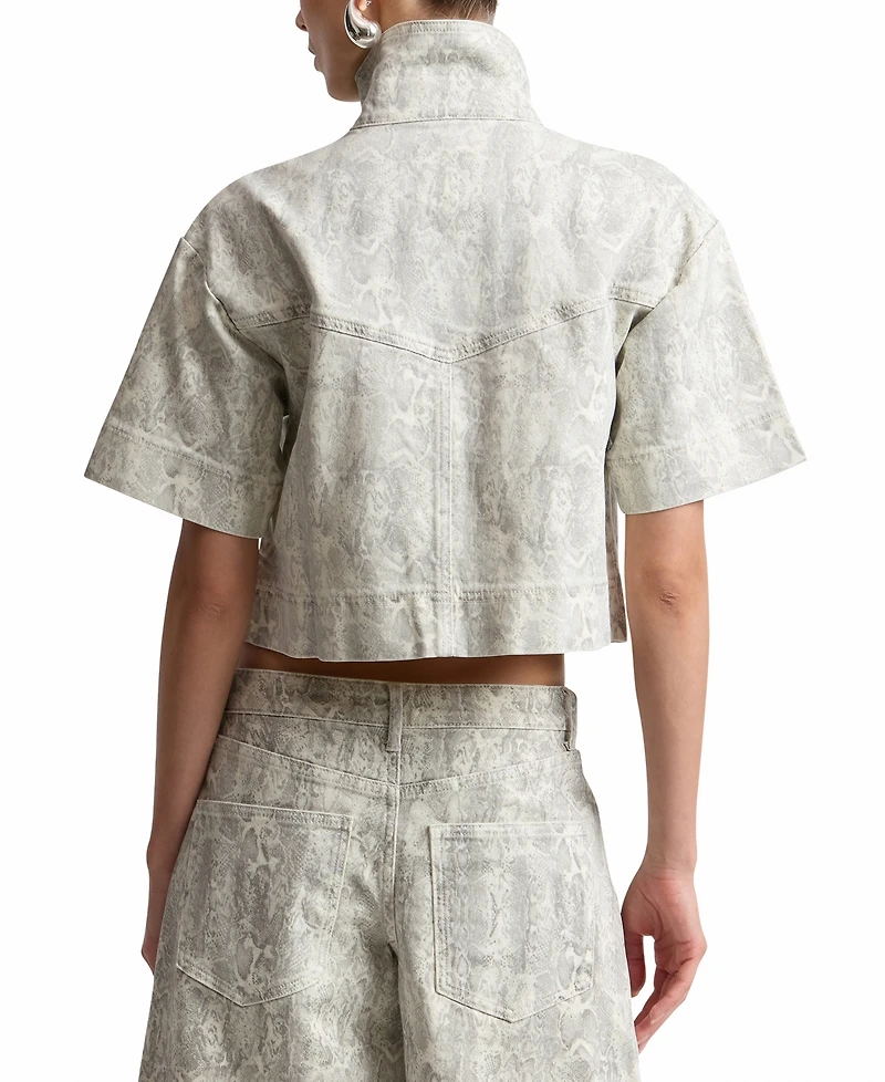 Avec Les Filles Women's Mock Neck Jacket