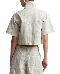 Avec Les Filles Women's Mock Neck Jacket