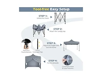 Boyel Living 10 x Feet Pop up Canopy Tent With 4 Removable Sidewalls And Wheeled Bag