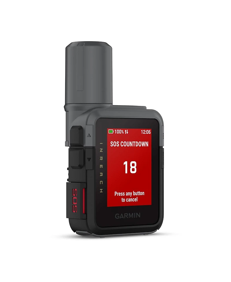 Garmin inReach Mini 3 Compact Satellite Communicator 1.9" Outdoor Gps with Worldwide Maps and Built-In Bluetooth - Black