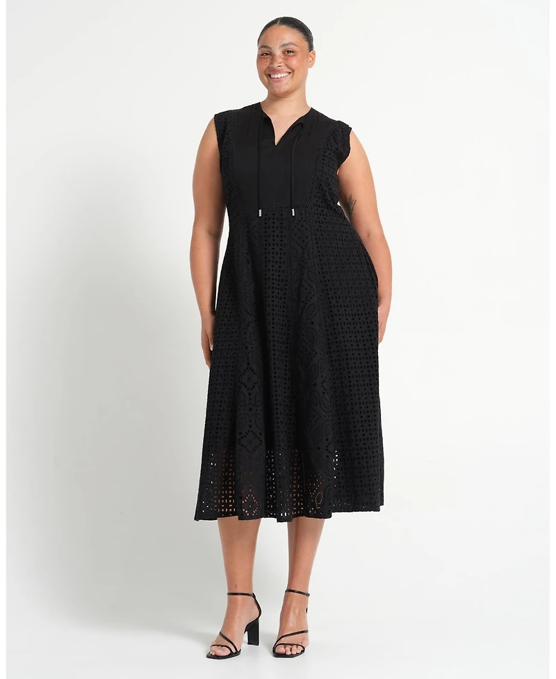 Estelle Women's Blair Cotton Embroidered Dress