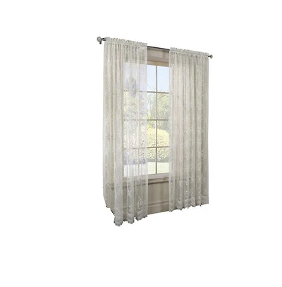 Habitat Mona Lisa Jacquard Lace Tailored Sheer Panel - Shell