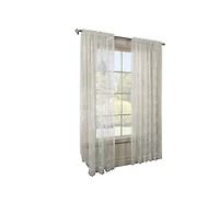Habitat Mona Lisa Jacquard Lace Tailored Sheer Panel - Shell