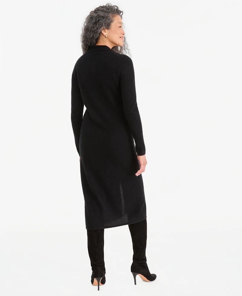 Charter Club Women's Cashmere Collared Button-Front Duster Sweater, Macy's Exclusive
